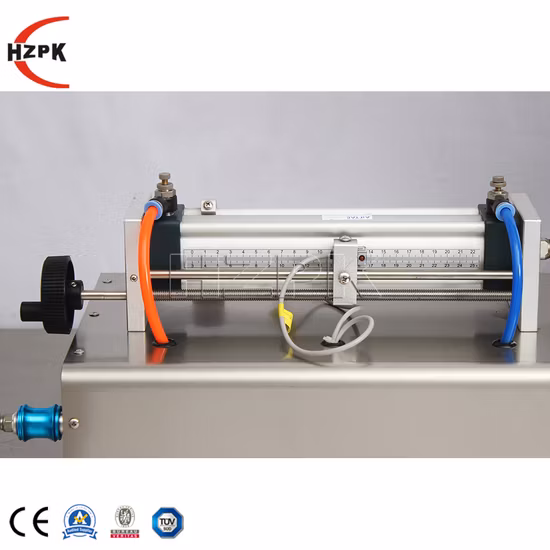 Hzpk Halbautomatische Plastikflaschen-Pastenfüllmaschine auf Lager