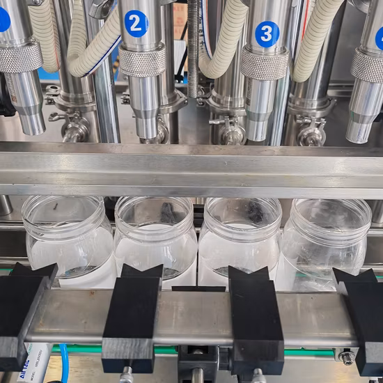 Lineare automatische Hochviskositätsflaschen-Flüssigkeitskolbenfüllmaschine für Öl, Sirup, Honig, Marmelade, Soße, Paste