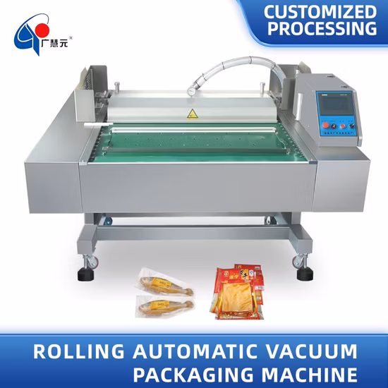 Automatische Rotations-Vakuumverpackungsmaschine mit fortlaufendem Band